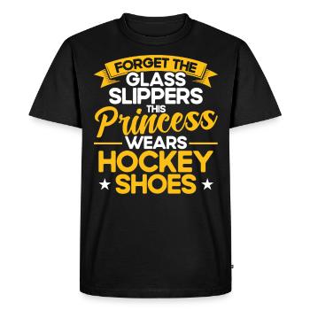 Jeu de hockey sur gazon en salle sports d’équipe de hockey sur gazon - T-shirt Premium bio Homme - noir - Devant - Nico (187cm)
