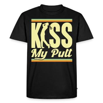 Golfing Golf Course Golf Play Gift - Men's Premium Organic T-Shirt - black - Front - Nico (187cm)
