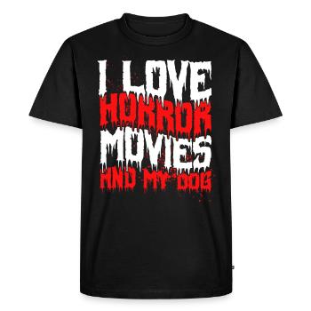 film d’horreur film d’horreur film d’horreur cadeau - T-shirt Premium bio Homme - noir - Devant - Nico (187cm)