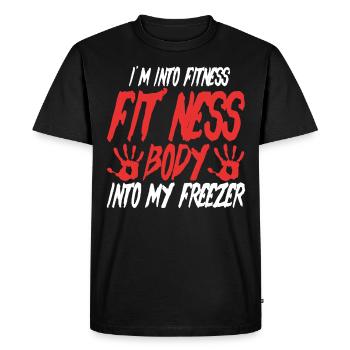 Scary Movie Creepy Movies Horror Movie Gift - Men's Premium Organic T-Shirt - black - Front - Nico (187cm)