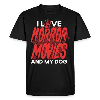 film d’horreur film d’horreur film d’horreur cadeau - T-shirt Premium bio Homme - noir - Devant - Nico (187cm)