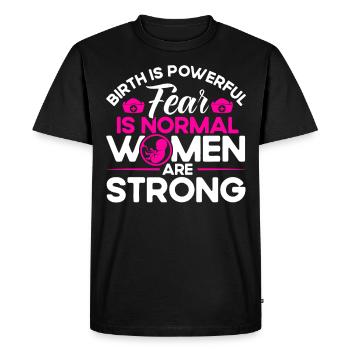 Sage-femme LD Travail Obstétricien Cadeau - T-shirt Premium bio Homme - noir - Devant - Nico (187cm)