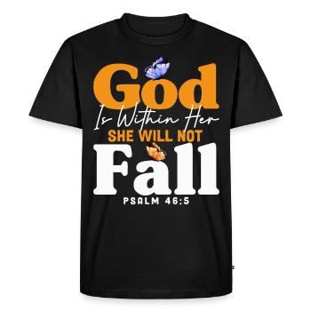 Don de Dieu chrétien inspirant Jésus - T-shirt Premium bio Homme - noir - Devant - Nico (187cm)
