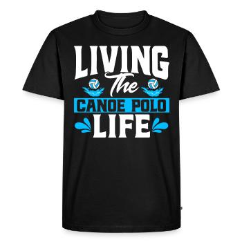 Équipe de canoë-polo Canoë-polo cadeau - T-shirt Premium bio Homme - noir - Devant - Nico (187cm)