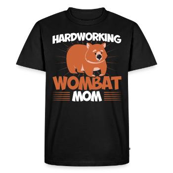 Wombat Lovers Wombats Australie Outback Gesche - T-shirt Premium bio Homme - noir - Devant - Nico (187cm)