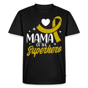Survivant du cancer infantile du ruban jaune v - T-shirt Premium bio Homme - noir - Devant - Nico (187cm)