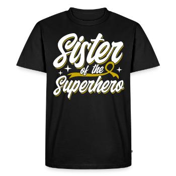 Soutien au cancer infantile Cancer chez les enfants - T-shirt Premium bio Homme - noir - Devant - Nico (187cm)