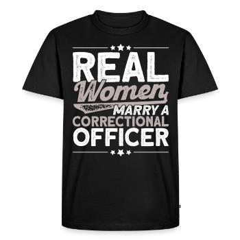 Prison guard Handcuffs Correctional officer - Men's Premium Organic T-Shirt - black - Front - Nico (187cm)