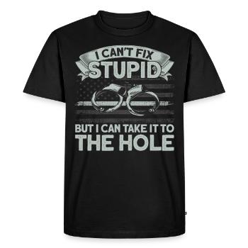 Gardien de prison Gardien de prison Gardien de prison - T-shirt Premium bio Homme - noir - Devant - Nico (187cm)