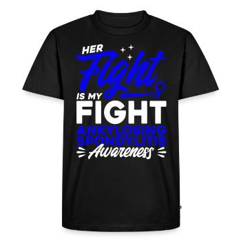 Spondylarthrite ankylosante Survie Spondylarthrite - T-shirt Premium bio Homme - noir - Devant - Nico (187cm)