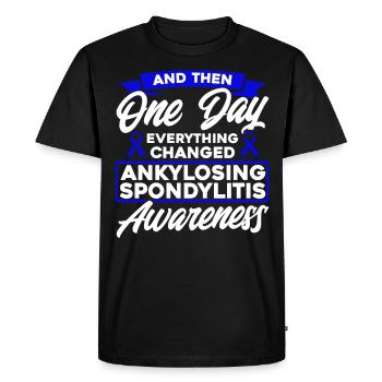 Spondylarthrite ankylosante prise en charge de la spondylarthrite a - T-shirt Premium bio Homme - noir - Devant - Nico (187cm)