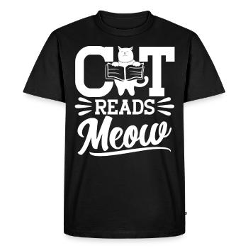 Chat Chats Amoureux Chat Maman Cadeau - T-shirt Premium bio Homme - noir - Devant - Nico (187cm)