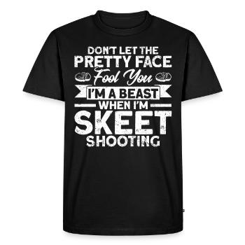 Shooting Club Clay Pigeon Shooting Falling Shooting Gesch - T-shirt Premium bio Homme - noir - Devant - Nico (187cm)