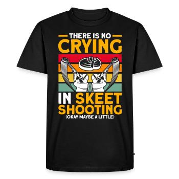 Tir Sports Tir au pigeon d’argile Club de tir Cadeau - T-shirt Premium bio Homme - noir - Devant - Nico (187cm)