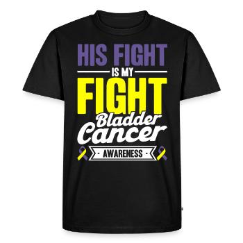 bladder cancer consciousness bladder cancer under - Men's Premium Organic T-Shirt - black - Front - Nico (187cm)