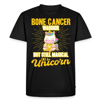 Bone Cancer Support Bone Cancer Awareness - Men's Premium Organic T-Shirt - black - Front - Nico (187cm)