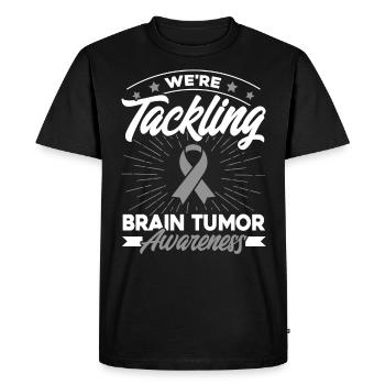 Grey Loop Brain Tumor Support Brain Tumor Ü - T-shirt Premium bio Homme - noir - Devant - Nico (187cm)