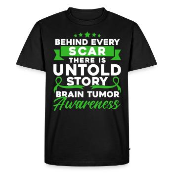 Maladie cœliaque Combattant Survivant de la maladie cœliaque Survivant de la maladie cœliaque - T-shirt Premium bio Homme - noir - Devant - Nico (187cm)
