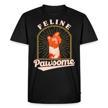 Chat Dictons Chat Chat Amoureux Cadeau - T-shirt Premium bio Homme - noir - Devant - Nico (187cm)