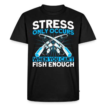 Si vous ne pouvez pas pêcher assez cadeau de pêche - T-shirt Premium bio Homme - noir - Devant - Nico (187cm)