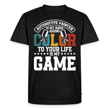 Brings Color to Your Life Car Paint Gift - Men's Premium Organic T-Shirt - black - Front - Nico (187cm)