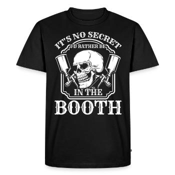 Je préférerais être dans la peinture de la voiture de cabine - T-shirt Premium bio Homme - noir - Devant - Nico (187cm)