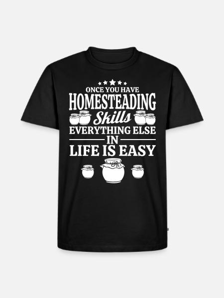 Skills of a self-sufficient canning - Men's Premium Organic T-Shirt - black