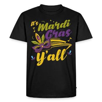 C’est le carnaval, les gens Mardi Gras cadeau - T-shirt Premium bio Homme - noir - Devant - Nico (187cm)