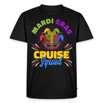Mardi Gras Cruise Squad Mardi Gras Cadeau - T-shirt Premium bio Homme - noir - Devant - Nico (187cm)