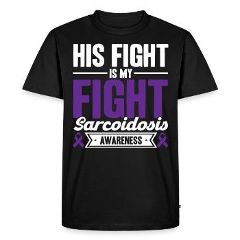 Sarcoïdose Sensibilisation Sarcoïdose Soutien SA - T-shirt Premium bio Homme - noir - Devant - Nico (187cm)