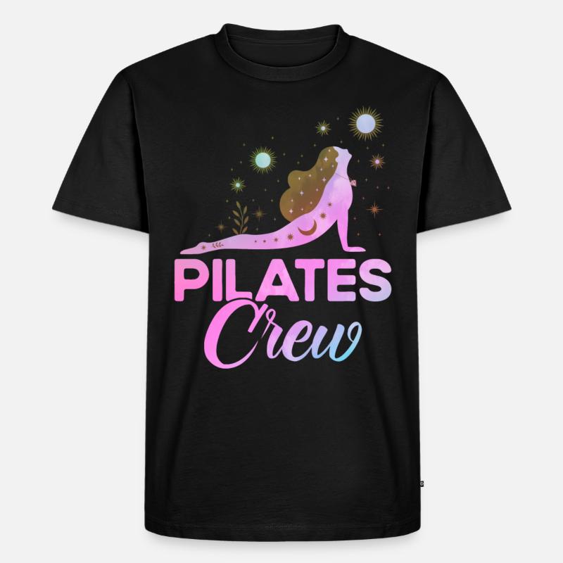 Pilates Pilates Crew Geschenk - Männer Premium Bio T-Shirt - Schwarz