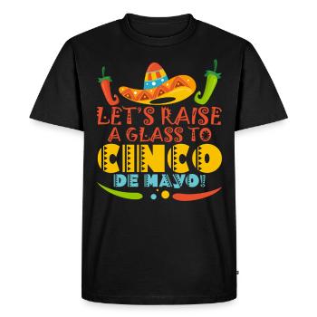 Cinco De Mayo Party Viva Mexico Cinco De Mayo Lehr - T-shirt Premium bio Homme - noir - Devant - Nico (187cm)