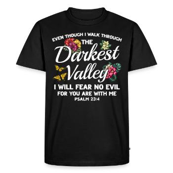 Don de Dieu chrétien Jésus inspirant - T-shirt Premium bio Homme - noir - Devant - Nico (187cm)