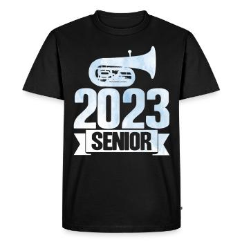 Tuba 2023 Cadeau Senior - T-shirt Premium bio Homme - noir - Devant - Nico (187cm)