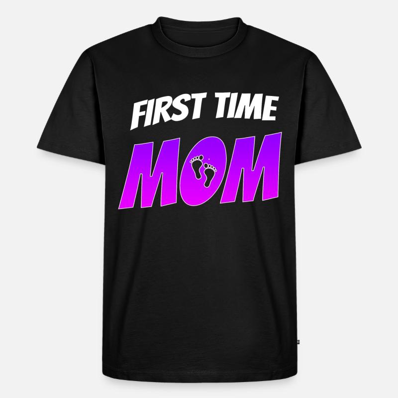 Mama Mutter Schwanger - Männer Premium Bio T-Shirt - Schwarz