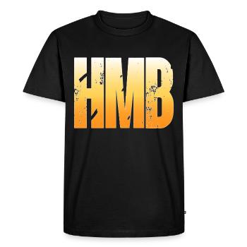 HMB Hold my beer citation fun beer saying funny - T-shirt Premium bio Homme - noir - Devant - Nico (187cm)