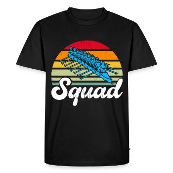 Team Rower Rower Rowing Gift - Men's Premium Organic T-Shirt - black - Front - Nico (187cm)