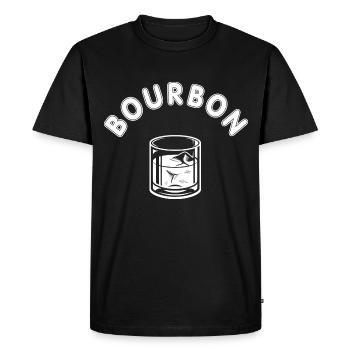 Alcool de whisky bourbon - T-shirt Premium bio Homme - noir - Devant - Nico (187cm)