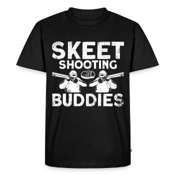 Club de tir Tir au pigeon d’argile Tir Sports Cadeau - T-shirt Premium bio Homme - noir - Devant - Nico (187cm)