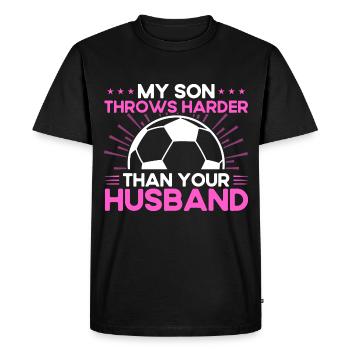 Son Sports Fan Mom Gift - Men's Premium Organic T-Shirt - black - Front - Nico (187cm)