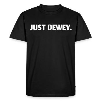 JUST DEWEY - T-shirt Premium bio Homme - noir - Devant - Nico (187cm)