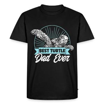 Tortues de mer Amoureux des tortues Schildkrö - T-shirt Premium bio Homme - noir - Devant - Nico (187cm)