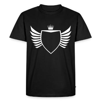 symbole des armoiries vierge - T-shirt Premium bio Homme - noir - Devant - Nico (187cm)