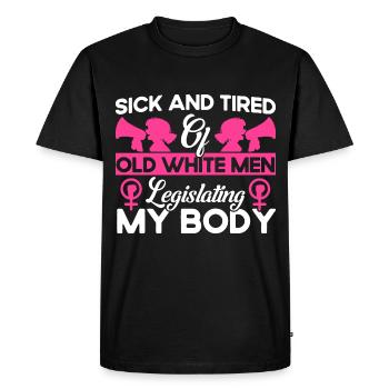Égalité des sexes Égalité des sexes - T-shirt Premium bio Homme - noir - Devant - Nico (187cm)