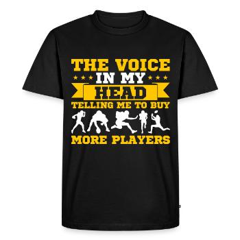 Fantasy Football Champion Fantasy Football Football - Men's Premium Organic T-Shirt - black - Front - Nico (187cm)