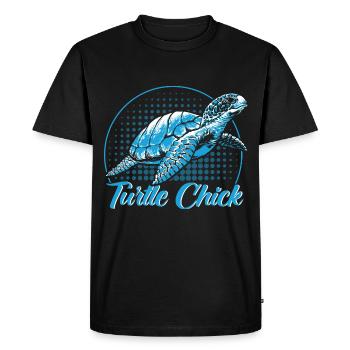 Turtle Lovers Sea Turtles Shieldkr - Men's Premium Organic T-Shirt - black - Front - Nico (187cm)