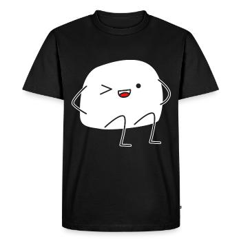 Pierre ciseaux papier - T-shirt Premium bio Homme - noir - Devant - Nico (187cm)