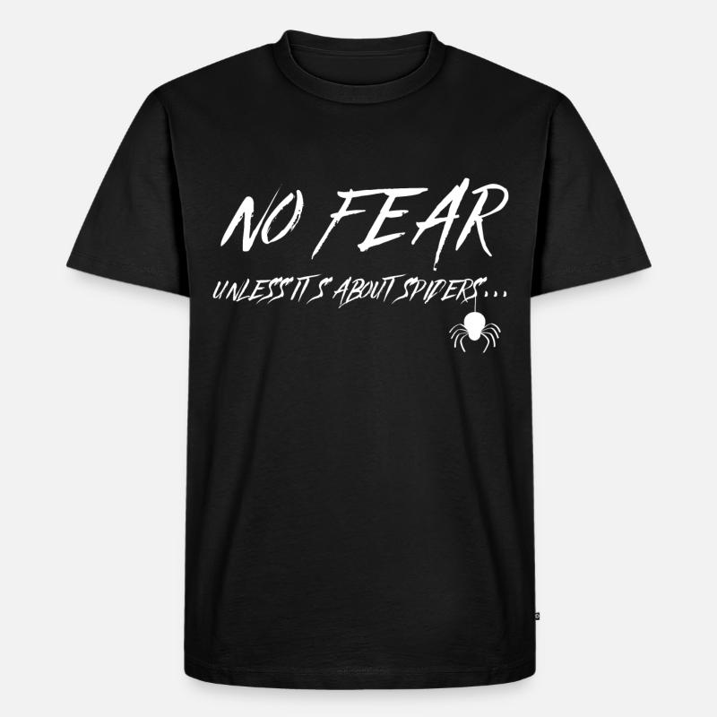 No Fear - Männer Premium Bio T-Shirt - Schwarz