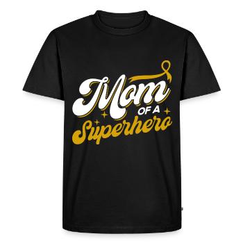 Survivant du cancer infantile - T-shirt Premium bio Homme - noir - Devant - Nico (187cm)