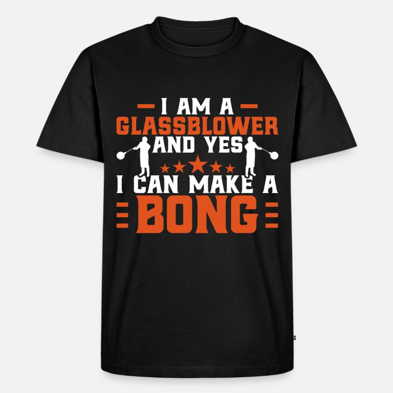Glasbläserei Glasblasen Glasbläser Geschenk - Männer Premium Bio T-Shirt - Schwarz